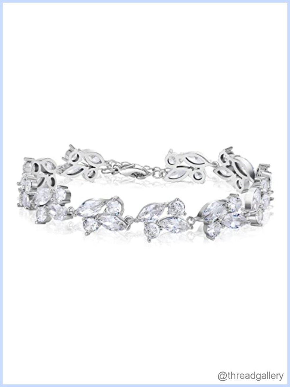 Cubic Zirconia Tennis Bracelet for Women Bridal Wedding Jewelry Gift